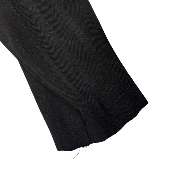 80s Vintage Striped Blazer Tapered Sleeves  Flattering Shape Gothcorp Jacket - Picture 5 of 5